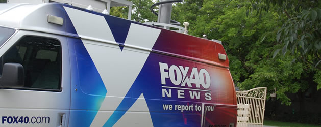 Fox40 News van